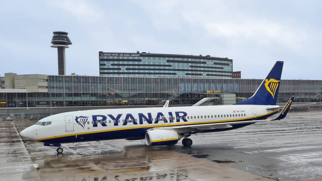 Ryanair satsar vidare på Arlanda – ytterligare 12 nya linjer
